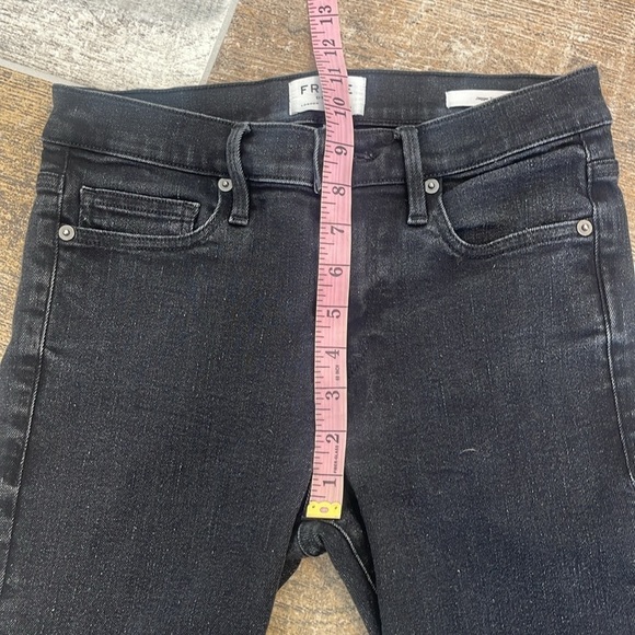Frame Jagger True Skinny Black Denim Jeans Size 29 - Picture 8 of 9